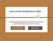 Tablet Screenshot of brauereiverband-nrw.de